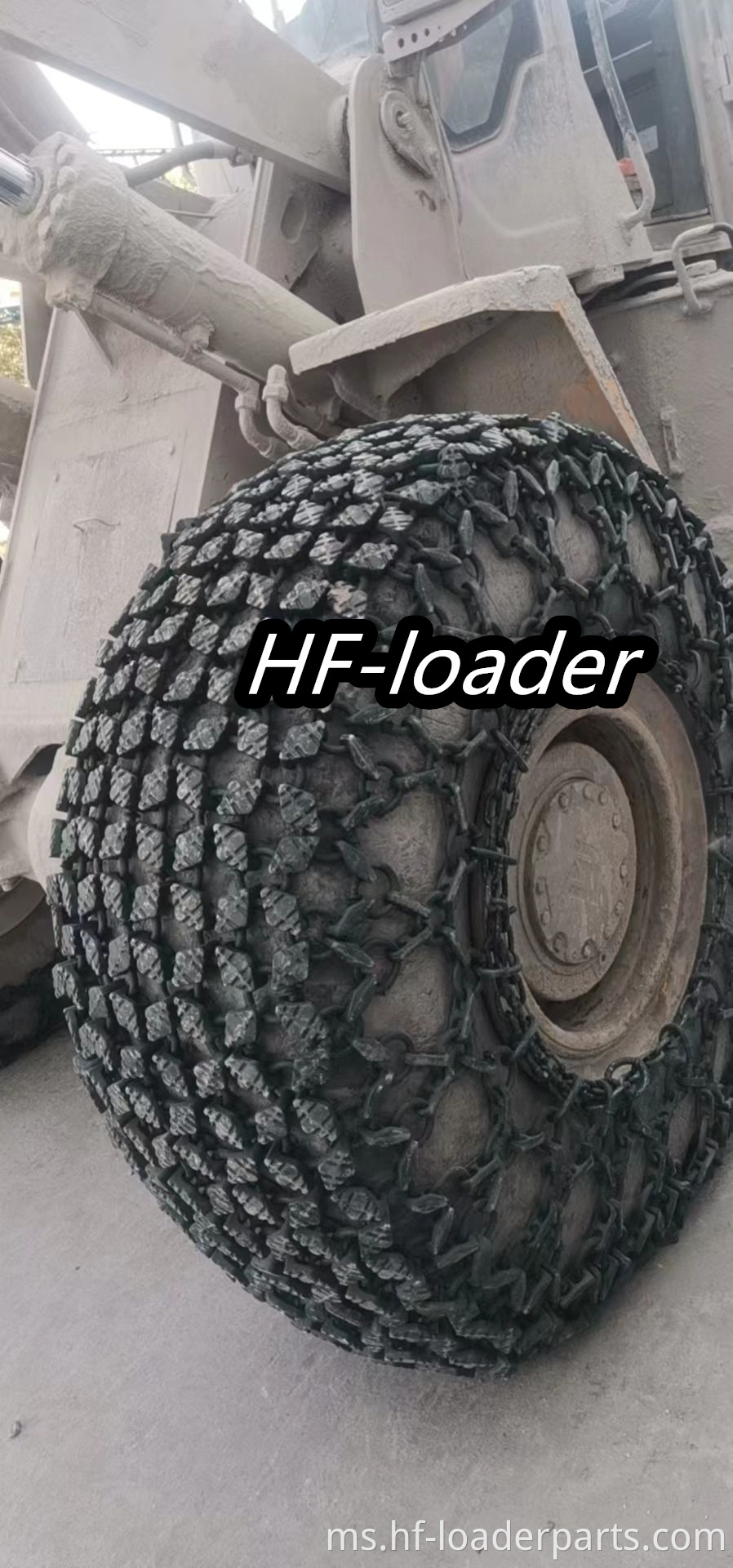 Rantaian Perlindungan Tayar Dense Square 23.5-25 untuk Terowong Square dense Tire Protection Chain 23.5-25 for tunnel